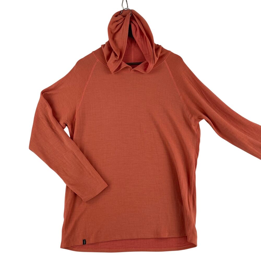 Lightweight Rust Orange Hooded Women's Sweatshirt